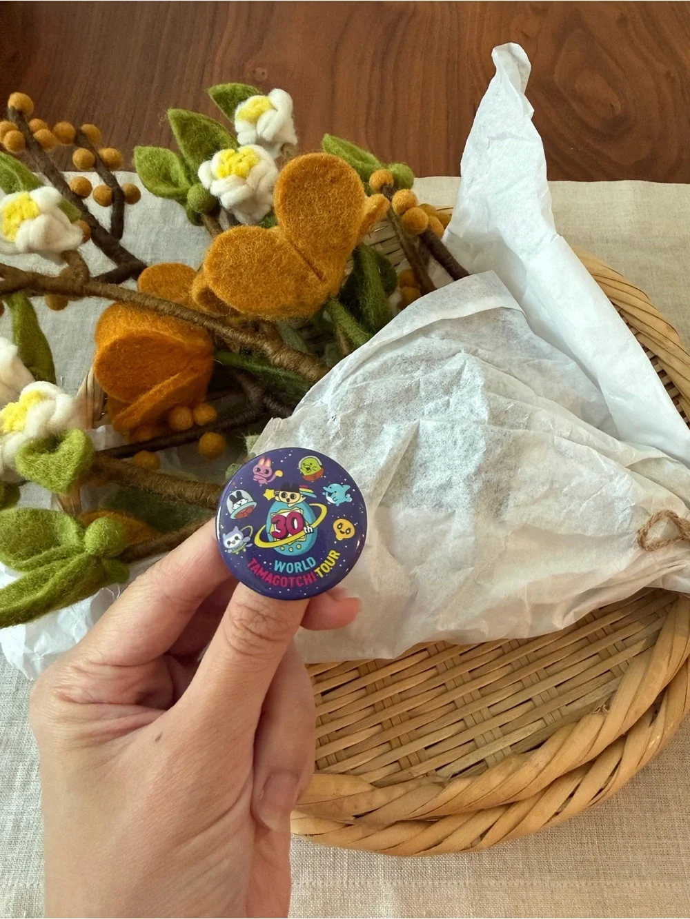Tamagotchi button sdcc